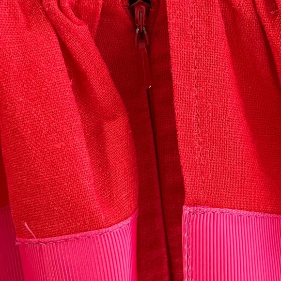 ASOS Red and pink linen blend dress - Picture 6 of 14